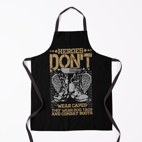 Item preview, Heroes Don't Wear Capes They Wear Dog Tags And Combat Boots designed and sold by Creativy.