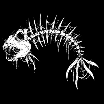 Artwork thumbnail, Fish bones by SludgeworkMeg