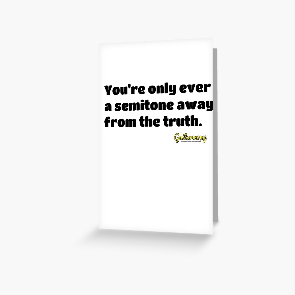 Item preview, Greeting Card designed and sold by Guitarmony.