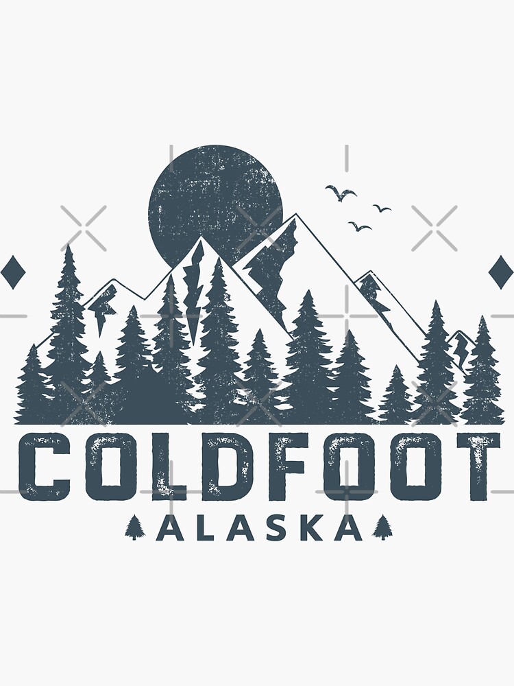 "Coldfoot Alaska Mountain View" Sticker for Sale by HomeSpirit Redbubble