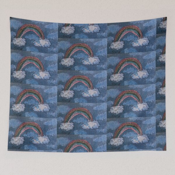 Item preview, Rainbow in the clouds by Riley designed and sold by Artladyjen.
