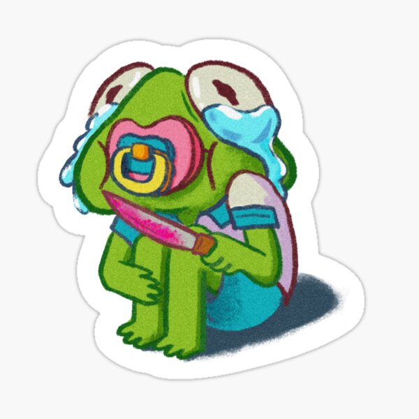 Baby Kermit Trick or Treating Sticker