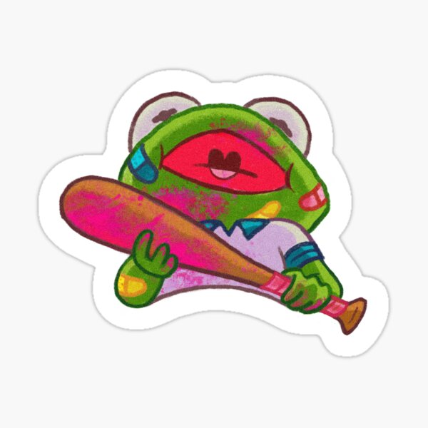 Baby Kermit Trick or Treating Sticker