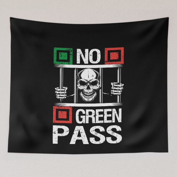 Item preview, No green pass in italy designed and sold by thegiftedadult.