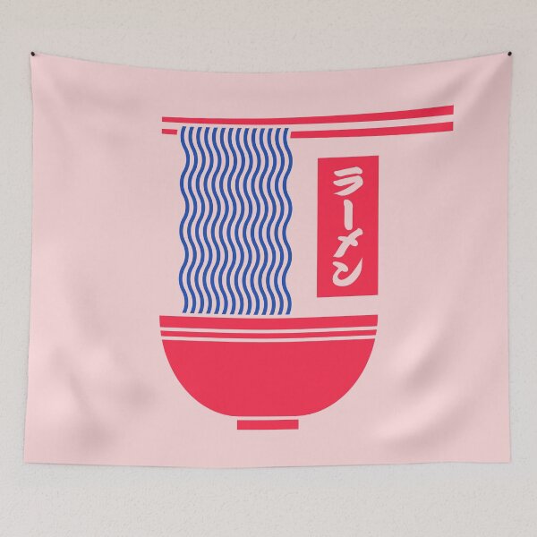 Item preview, Ramen Minimal - Pink designed and sold by VoodooCircus.