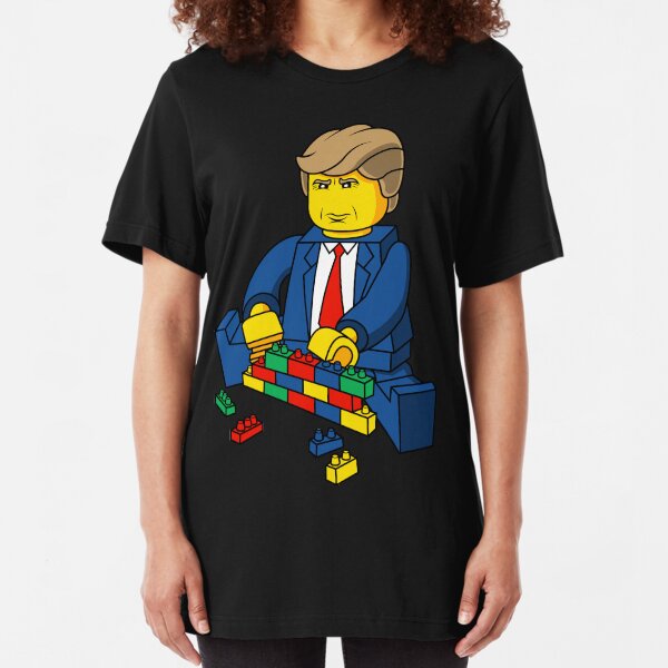 Trump Build A Wall Slim Fit T-Shirt