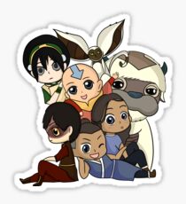 Chibi Avatar Gaang Sticker