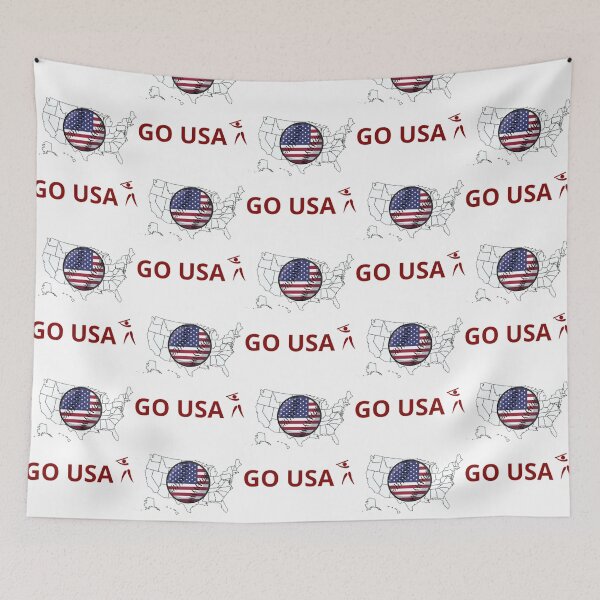 Item preview, BASEBALL - GO USA! - CHEER AND SUPPORT designed and sold by MrCreativeArts.
