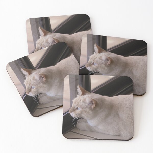 Item preview, Red Point Siamese Cat Window Hunting designed and sold by Elisabeth Lucas.