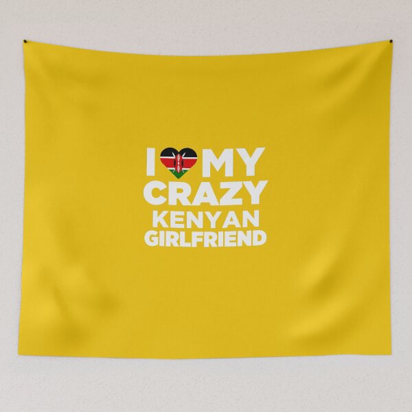 Item preview, I Love My Crazy Kenyan Girlfriend Cute Kenya Native T-Shirt designed and sold by AlwaysAwesome.