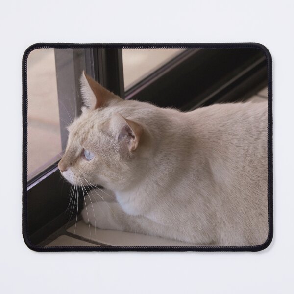 Item preview, Red Point Siamese Cat Window Hunting designed and sold by Elisabeth Lucas.