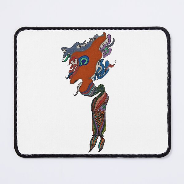 A Fish With Her Thoughts Mouse Pad