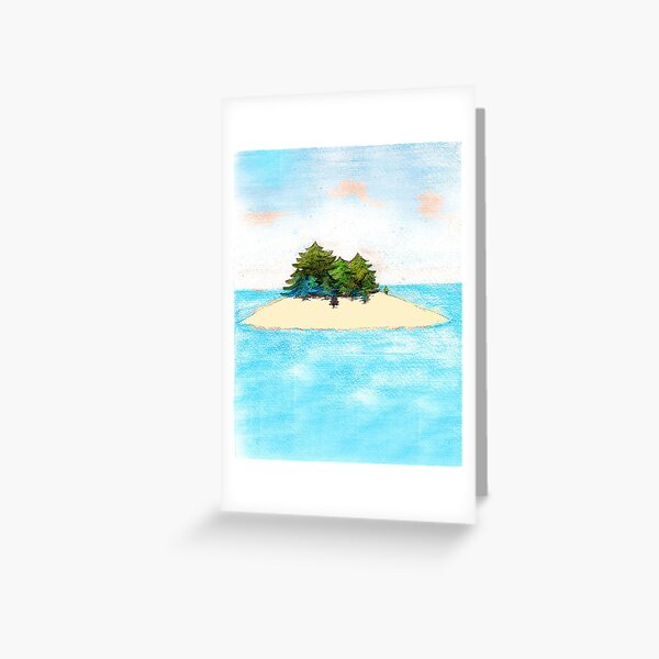 Pirate island Greeting Card