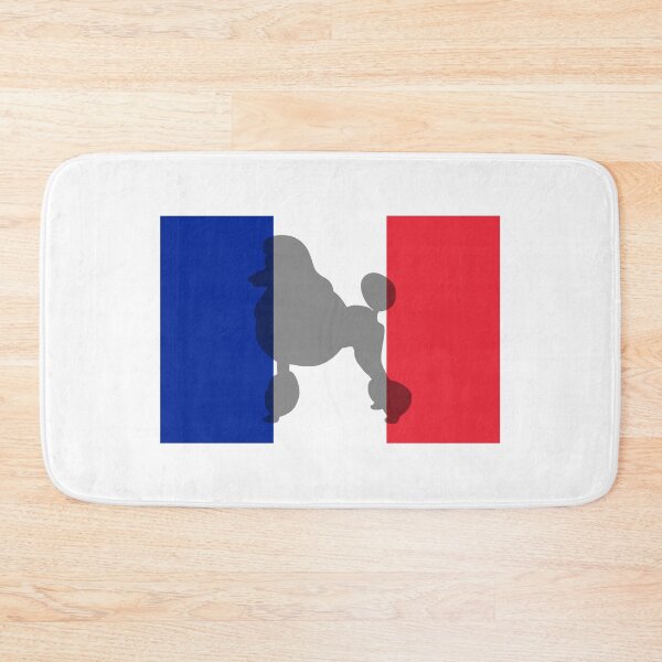 Item preview, French Poodle Silhouette On France Flag designed and sold by retrographics.