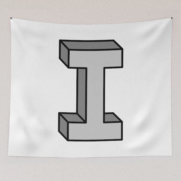 Item preview, Block Letter I designed and sold by RinozaRose.