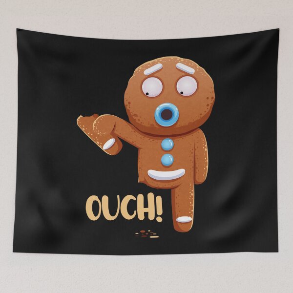 Item preview, Funny Gingerbread Ouch Christmas designed and sold by Makebashington.