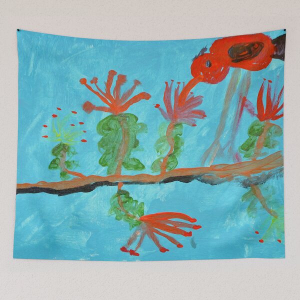 Item preview, ʻIʻiwi and Lehua by Honi Honi designed and sold by RachaelRayArt.
