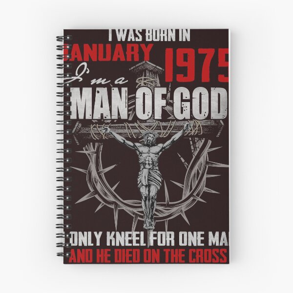 Item preview, 1975_JANUARY GUY I'M A MAN OF GOD I ONLY KNEEL FOR ONE MAN AND HE DIED ON THE CROSS designed and sold by GudmundurJons.