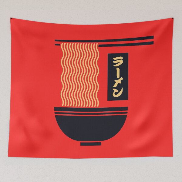 Item preview, Ramen Minimal - Red designed and sold by VoodooCircus.