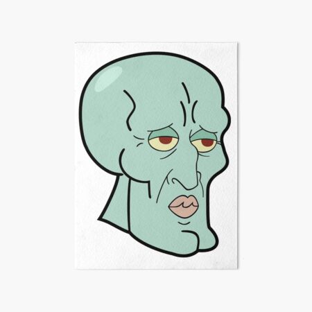 Squidward Art Board Print