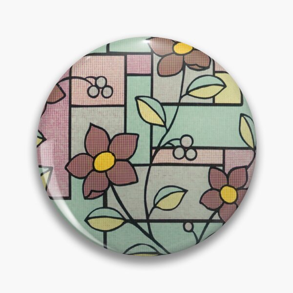Item preview, Psychedelic Vintage Sage Green Floral Design designed and sold by YuviMK.