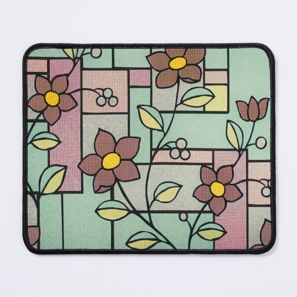 Item preview, Psychedelic Vintage Sage Green Floral Design designed and sold by YuviMK.