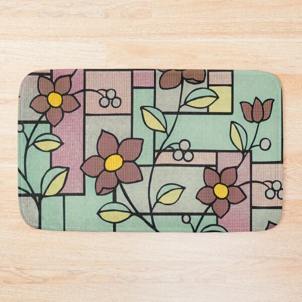 Item preview, Psychedelic Vintage Sage Green Floral Design designed and sold by YuviMK.