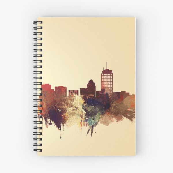 Item preview, Vintage Boston Skyline, Massachusetts Watercolor Cityscape designed and sold by DimDom.