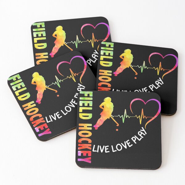 Artikelvorschau, Live Love Feldhockey Aquarell Kunst entworfen und verkauft von Landesign.