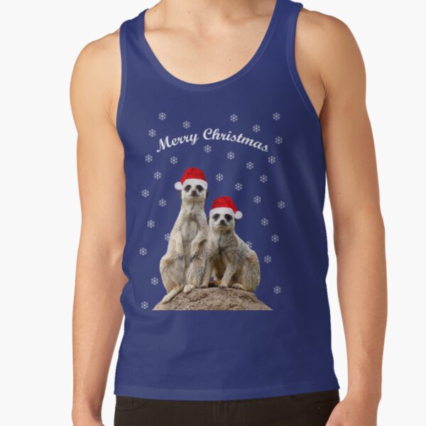 Merry Christmas Meerkats 5 Tank Top