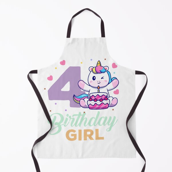 Artikelvorschau, 4 Jahre alt Bday Unicorn Lovers Girl 4. Bday Party Weiß entworfen und verkauft von LAXIR.