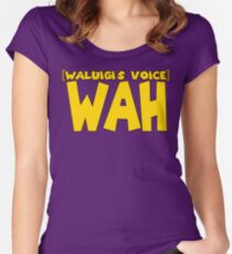 Wah (Waluigi's Voice) Women's Fitted Scoop T-Shirt