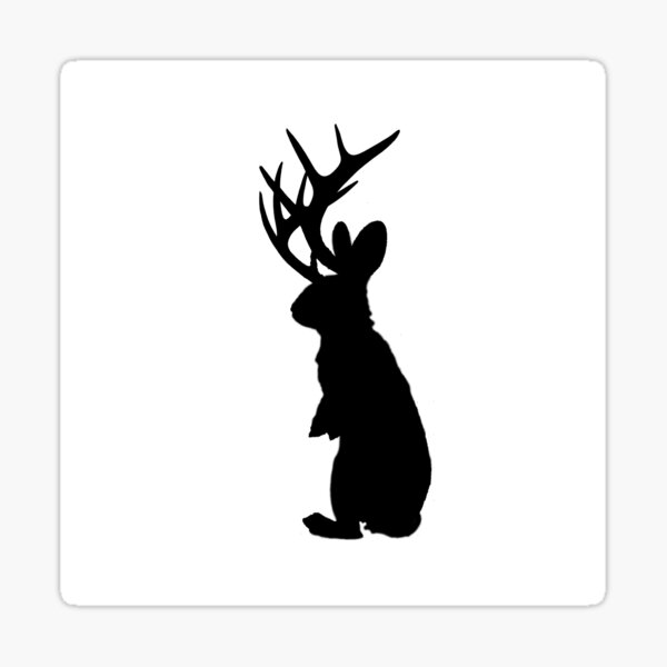 Jabberwock Jackalope Sticker