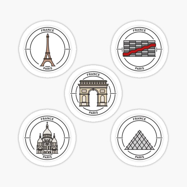Item preview, Packs Stickers Paris designed and sold by Julia Bernière.