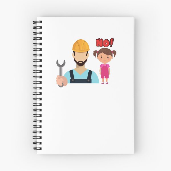Item preview, Warning Do Not Touch My Tools Or My Daughter, Funny Cartoon designed and sold by Naked-Alien.