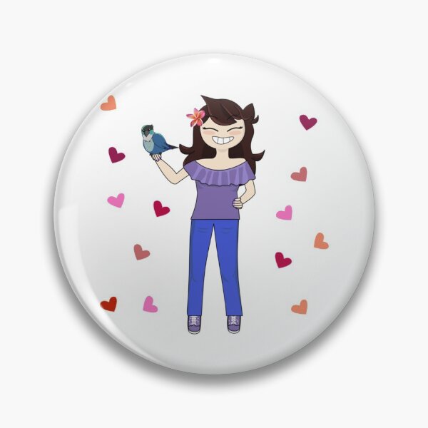 Item preview, Jaiden animations and her bird, cute moment and pink hearts, parrot watching you funny   T-Sh designed and sold by YesTeeDesign.