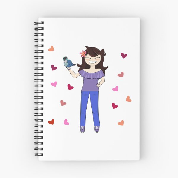 Item preview, Jaiden animations and her bird, cute moment and pink hearts, parrot watching you funny   T-Sh designed and sold by YesTeeDesign.