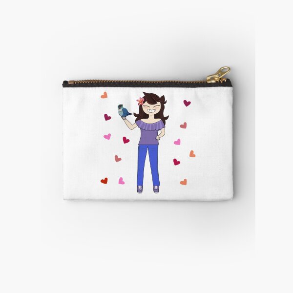 Item preview, Jaiden animations and her bird, cute moment and pink hearts, parrot watching you funny   T-Sh designed and sold by YesTeeDesign.