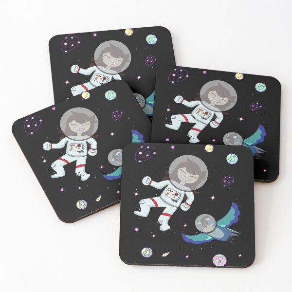 Item preview, Jaiden animations astronaut surrounded by bird, stars and planets, having fun at dark space animatio designed and sold by YesTeeDesign.