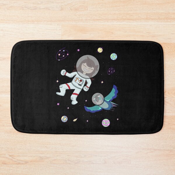 Item preview, Jaiden animations astronaut surrounded by bird, stars and planets, having fun at dark space animatio designed and sold by YesTeeDesign.