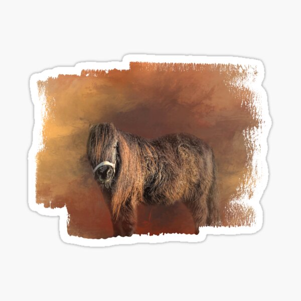 Aperçu de l'œuvre Mini poney Shetland Trois créée et vendue par Elisabeth Lucas.