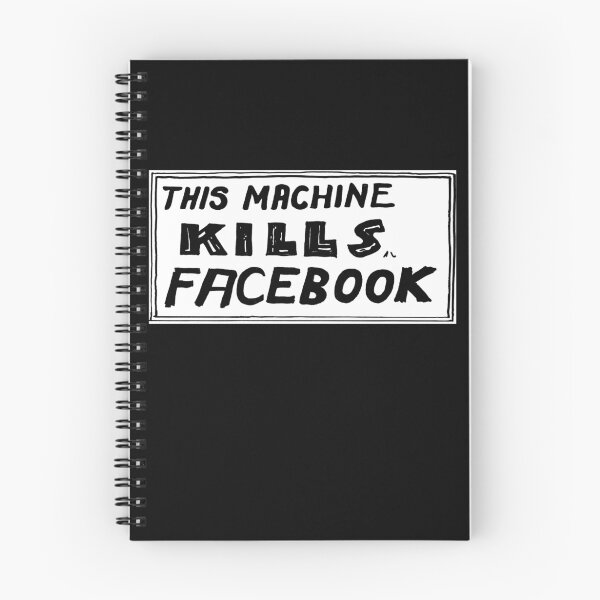 Item preview, This Machine Kills Facebook designed and sold by Spooky Hokum.