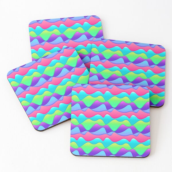 Item preview, Multicolored waves pattern designed and sold by RafaelLima7.
