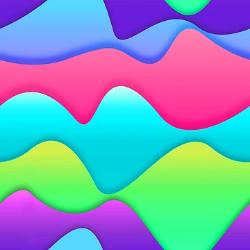 Artwork thumbnail, Multicolored waves pattern by RafaelLima7
