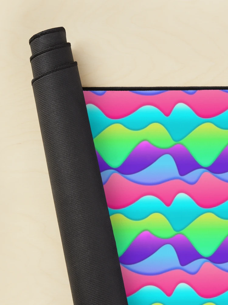 Thumbnail 2 of 5, Mouse Pad, Multicolored waves pattern designed and sold by RafaelLima7.
