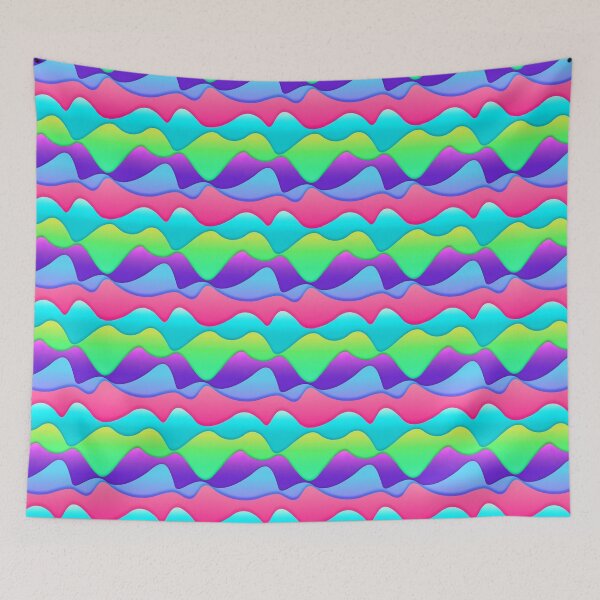 Item preview, Multicolored waves pattern designed and sold by RafaelLima7.