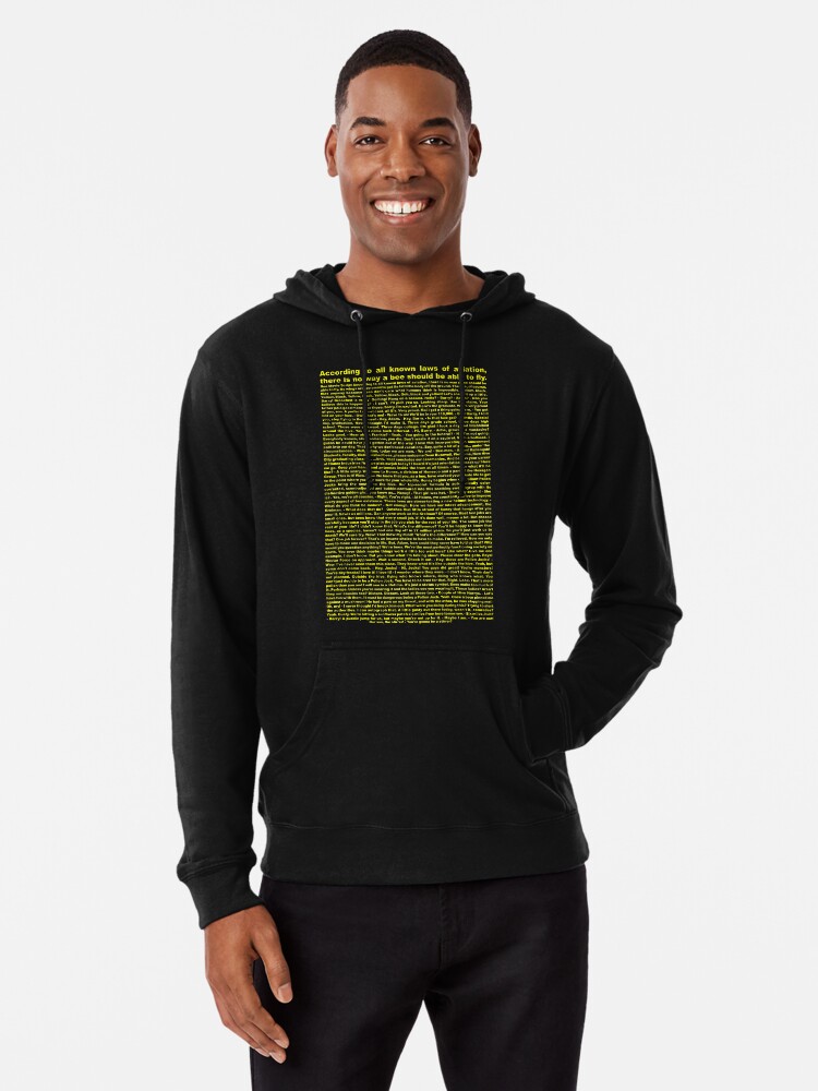 bee movie script hoodie