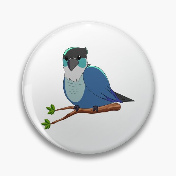 Item preview, Jaiden animations cute bird on a leaf, parrot watching you funny    designed and sold by YesTeeDesign.