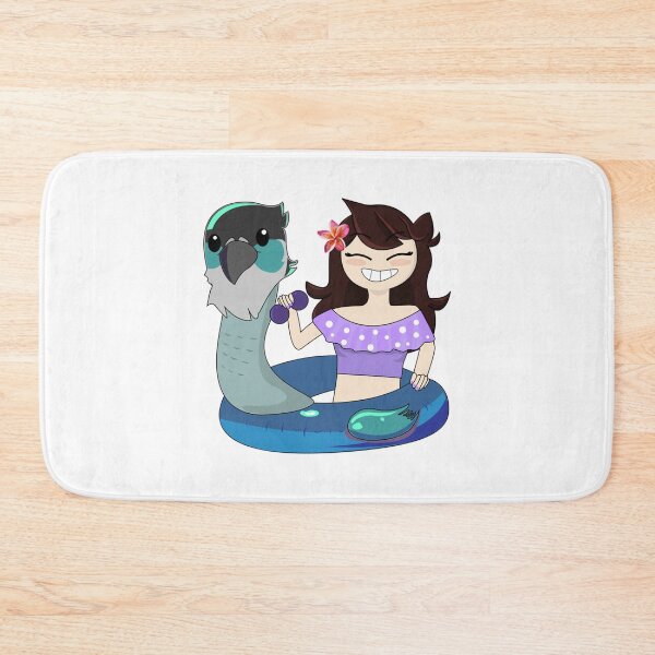Item preview, Jaiden animations cute bird swimming in pool holing sunglasses, bird saving buoy and have fun, summe designed and sold by YesTeeDesign.