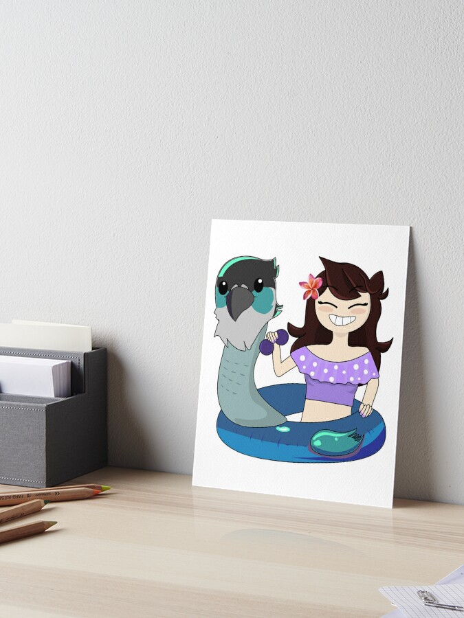 Jaiden animations cute bird swimming in pool holing sunglasses, bird saving  buoy and have fun, summer swimsuit | Sticker